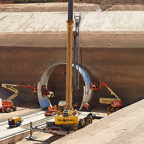 Image de project - mine Grosvenor - 1258 mètres excavés par la méthode EPBM